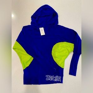 Authentic Zumba hoodie , M, thin cotton - mesh, women, NEW